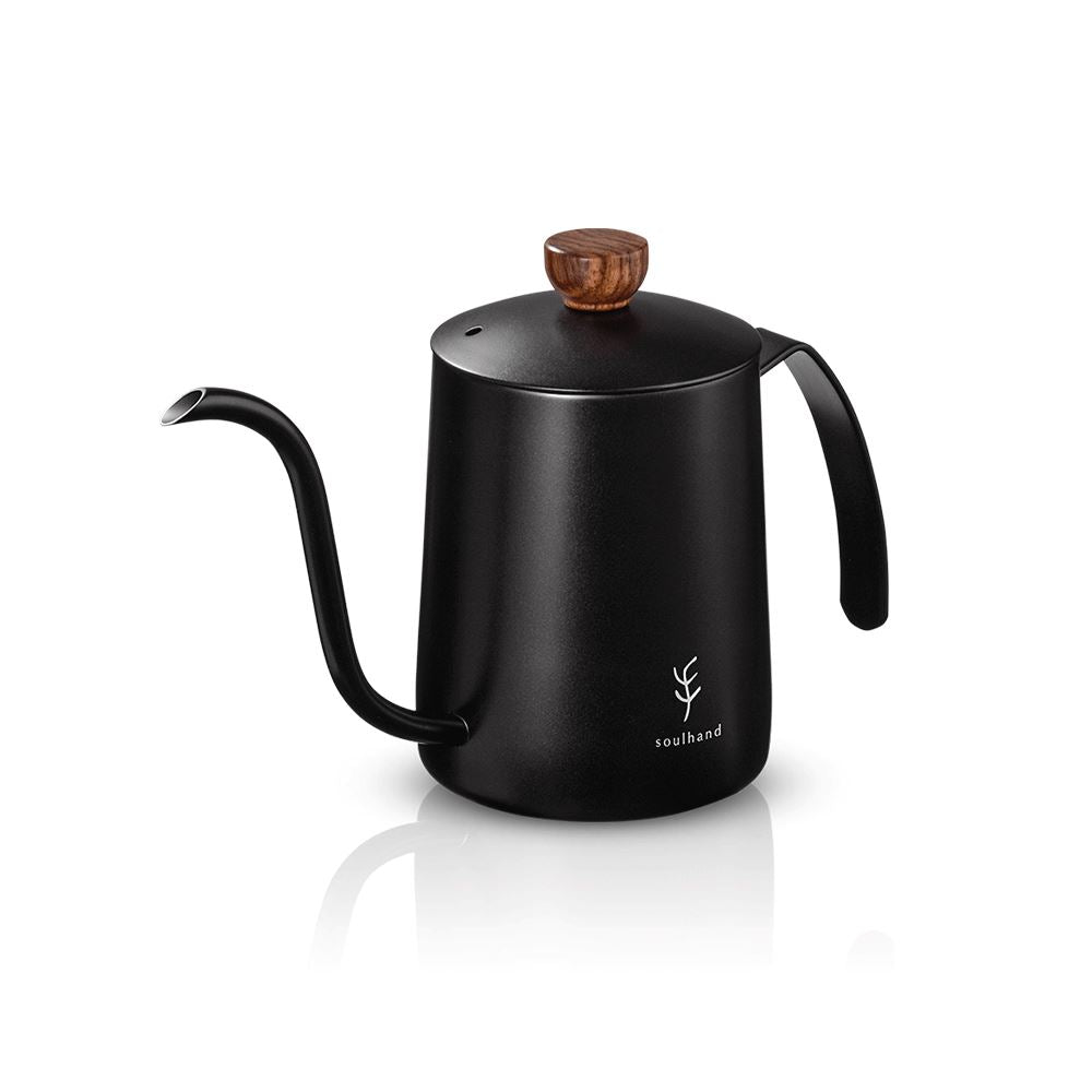 Pour-Over Coffee Gooseneck Kettle with Double Handle 22oz, Matt Black