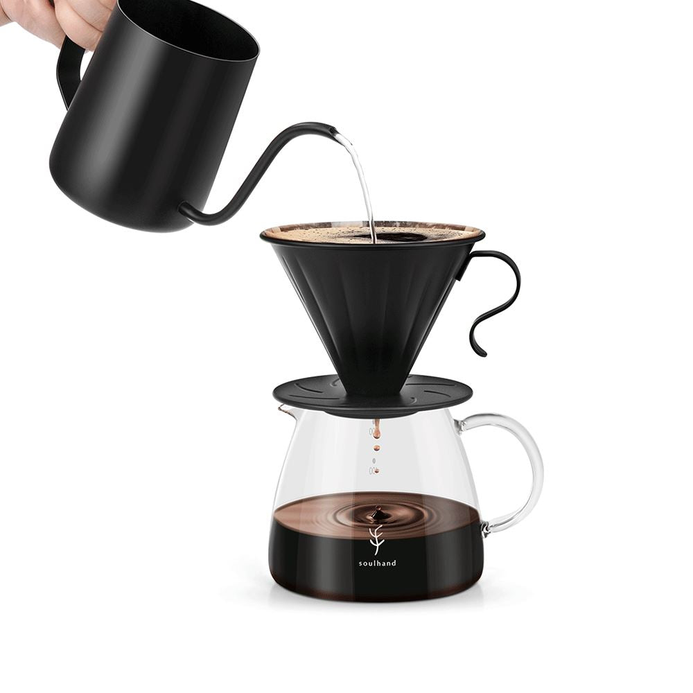 pour over coffee maker perfect hand