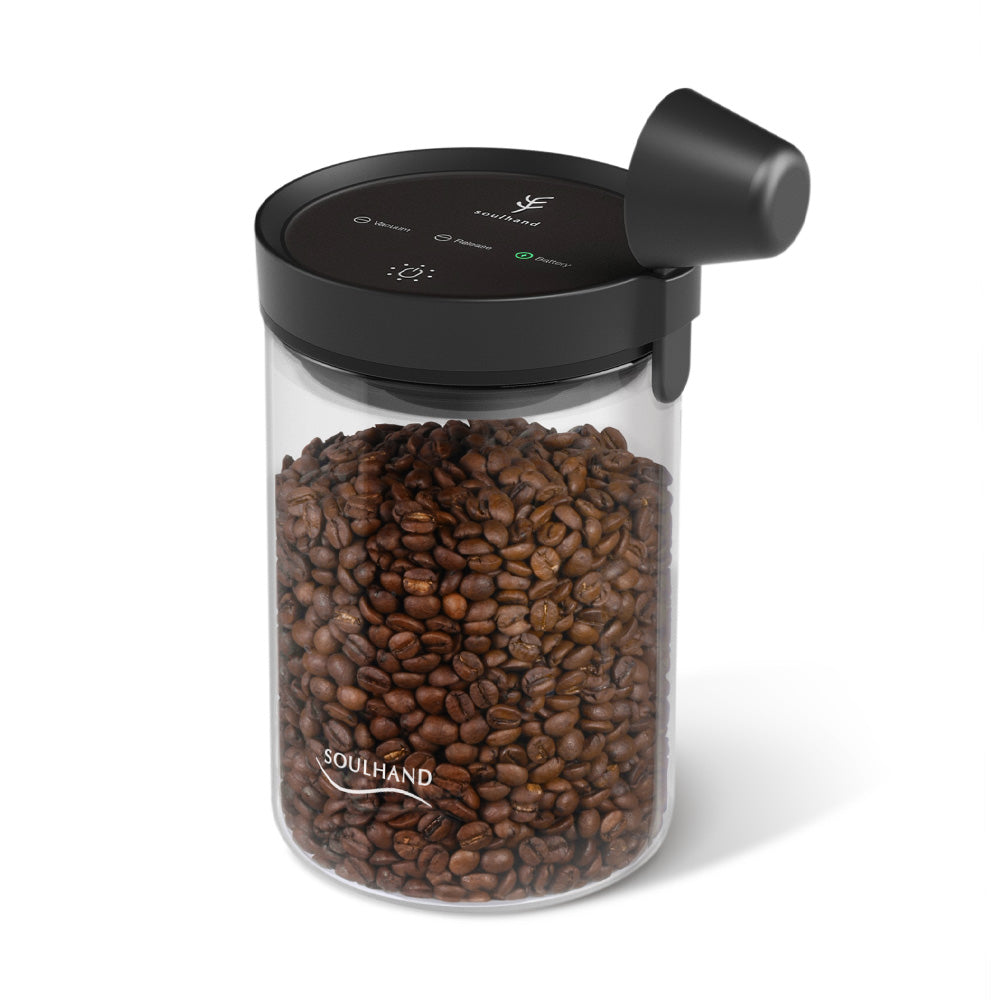 SIMPLETASTE Coffee Canister, One-Piece Press Vacuum