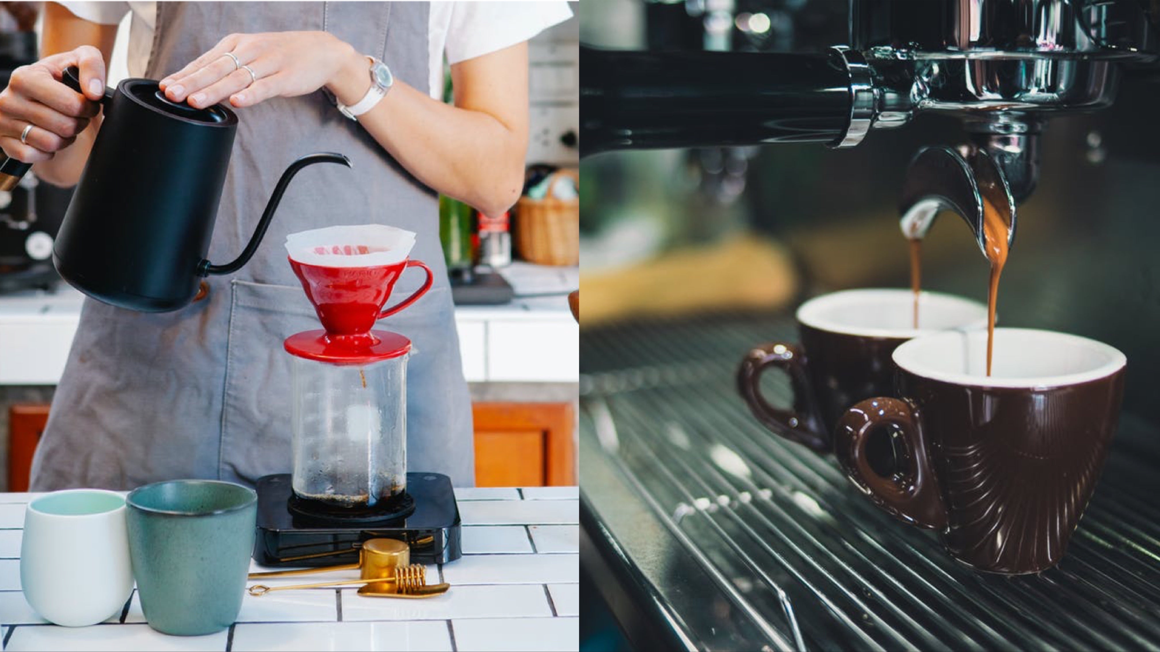 Pour Over vs. Espresso: Flavor, Equipment, Brewing Methods 1 Pour over vs espresso comparison