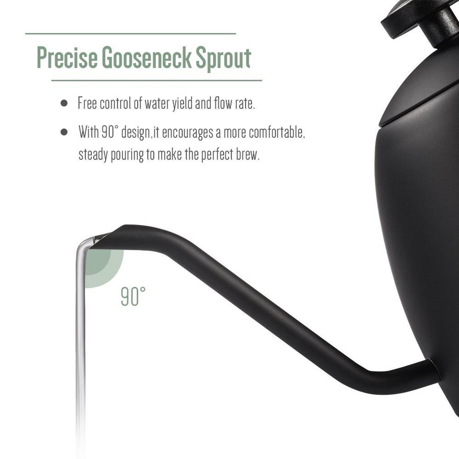 Pour Over Coffee Gooseneck Kettle With Thermometer - soulhand