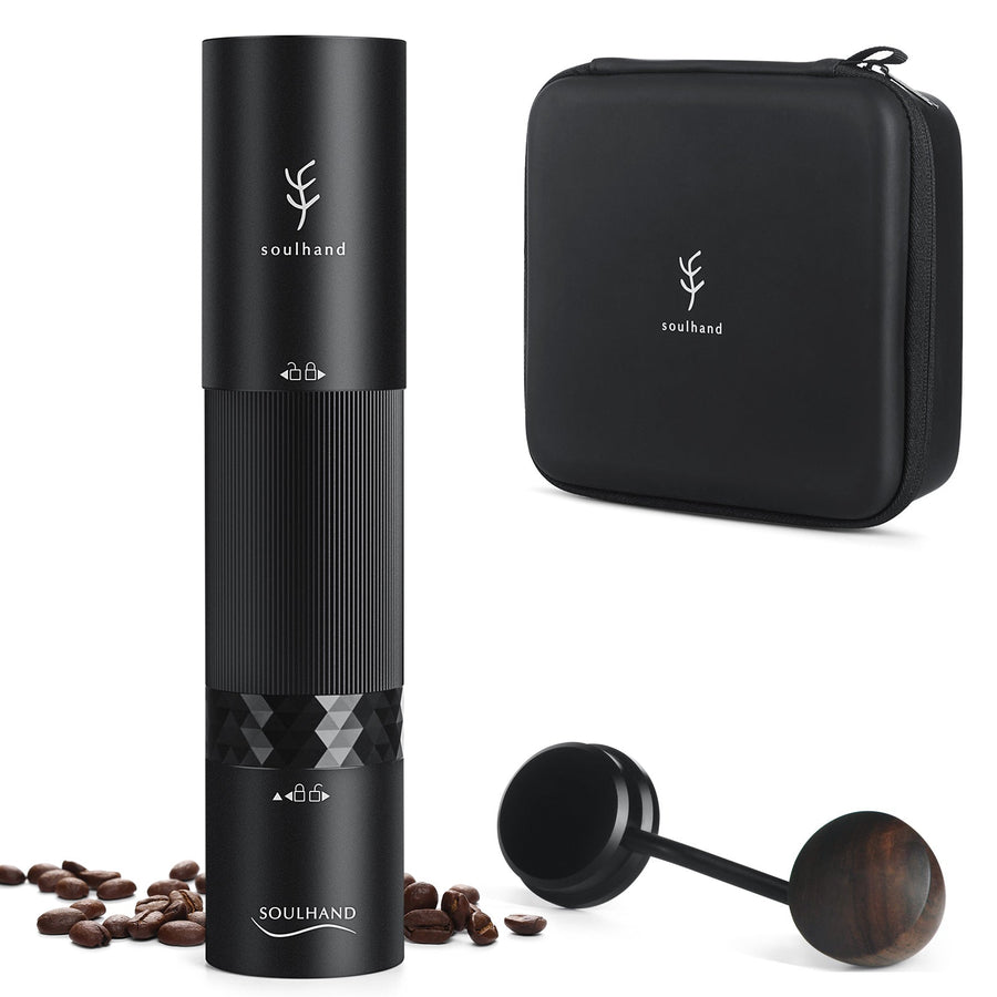 【US Only】Soulhand 2-IN-1 Portable Manual/Electric Coffee Grinder