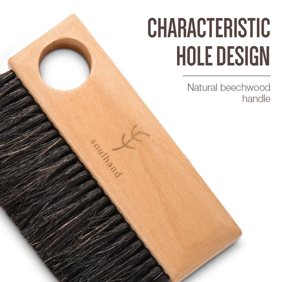 Soulhand Coffee Cleaning Brush Coffee Bar Brush Wooden Handle - soulhand