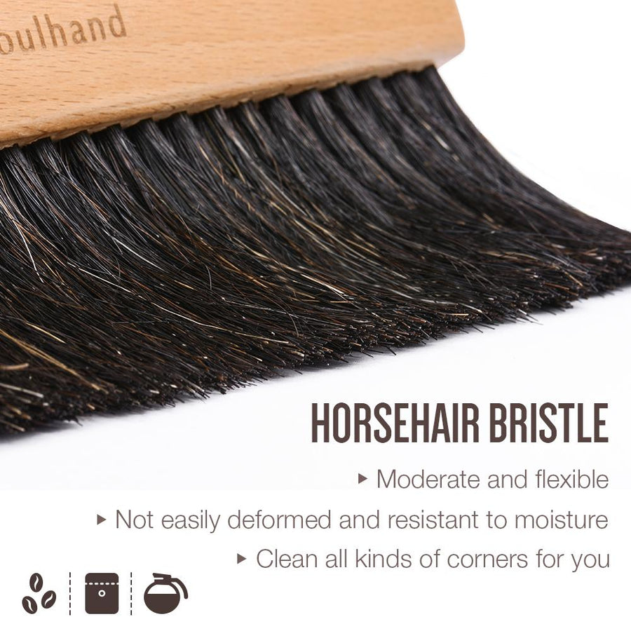Soulhand Coffee Cleaning Brush Coffee Bar Brush Wooden Handle - soulhand