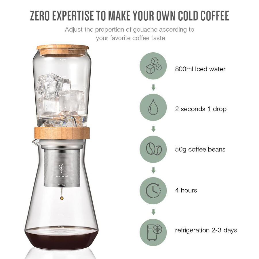 Soulhand Cold Brew Coffee Maker Ice Drip 350ml – soulhand