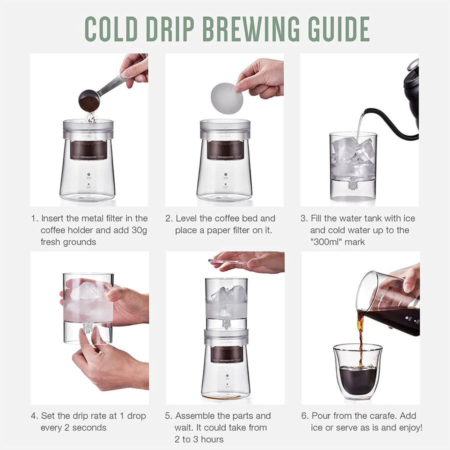 Soulhand Cold Brew Coffee Maker Ice Drip 350ml - soulhand