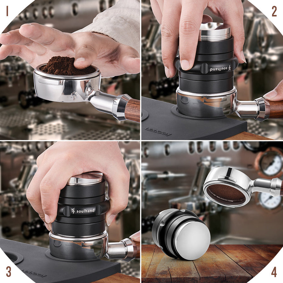 Soulhand Espresso Tamper 2 In 1 Coffee Distributor Dual Head 58mm - soulhand