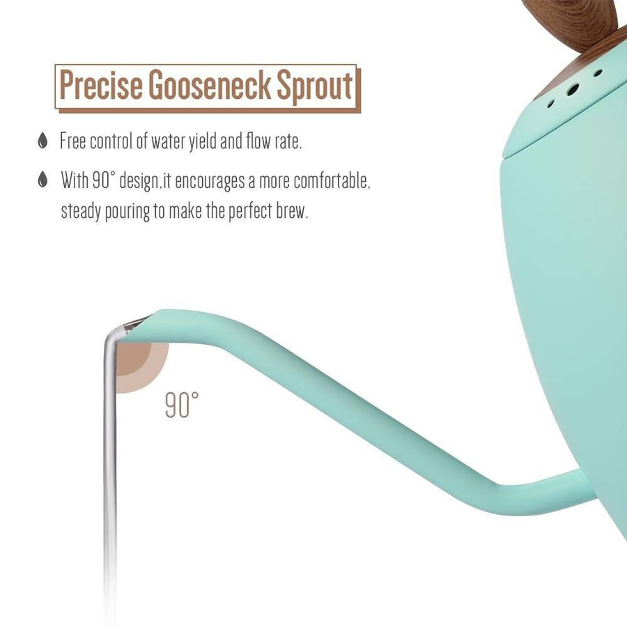 Soulhand Pour Over Coffee Kettle Gooseneck Kettle Green 51oz/1500ML - soulhand