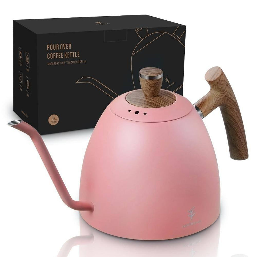 Soulhand Pour Over Coffee Kettle Gooseneck Kettle Pink 51oz/1500ML - soulhand