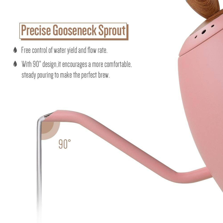 Soulhand Pour Over Coffee Kettle Gooseneck Kettle Pink 51oz/1500ML - soulhand