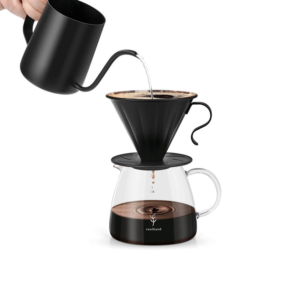 US ONLY】Soulhand Pour Over Coffee Maker Set, 17oz, 50 Pcs Filter Pape –  soulhand