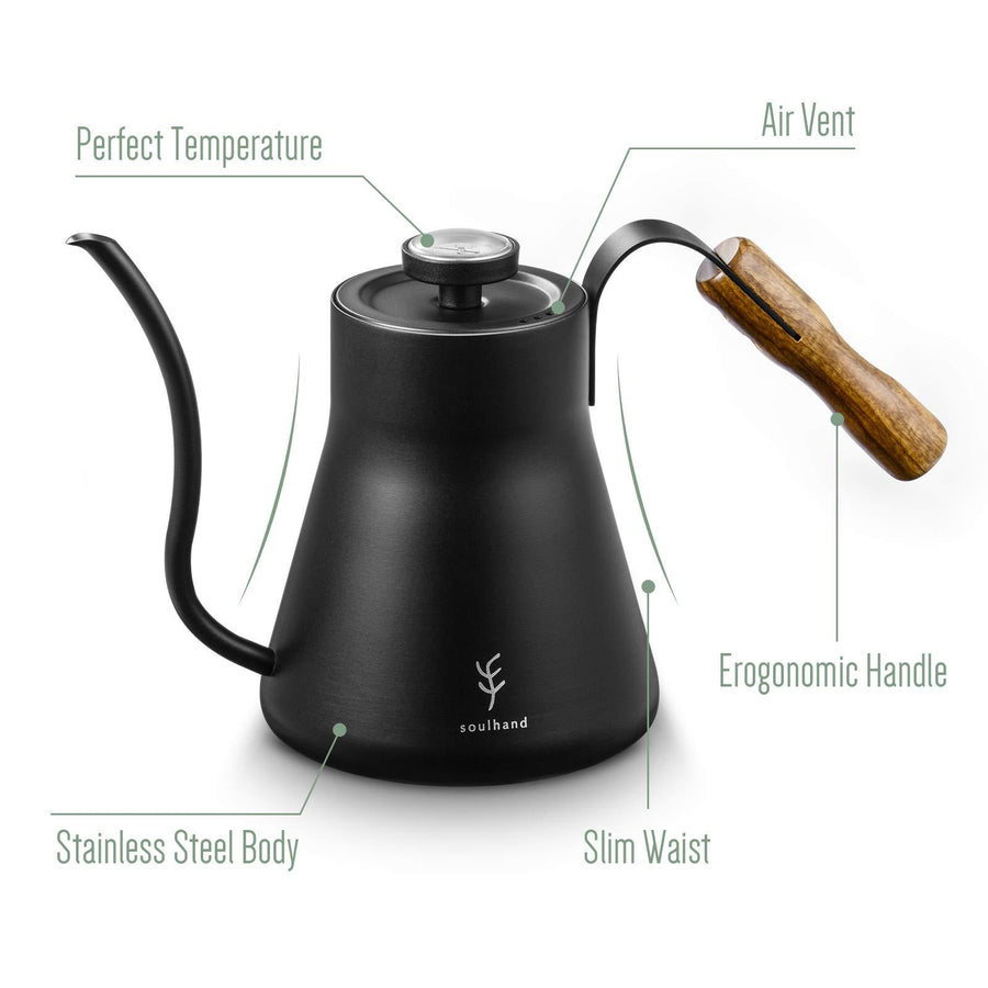 Soulhand Gooseneck Electric Kettle, Stainless Steel Pour Over Kettle/0 –  soulhand