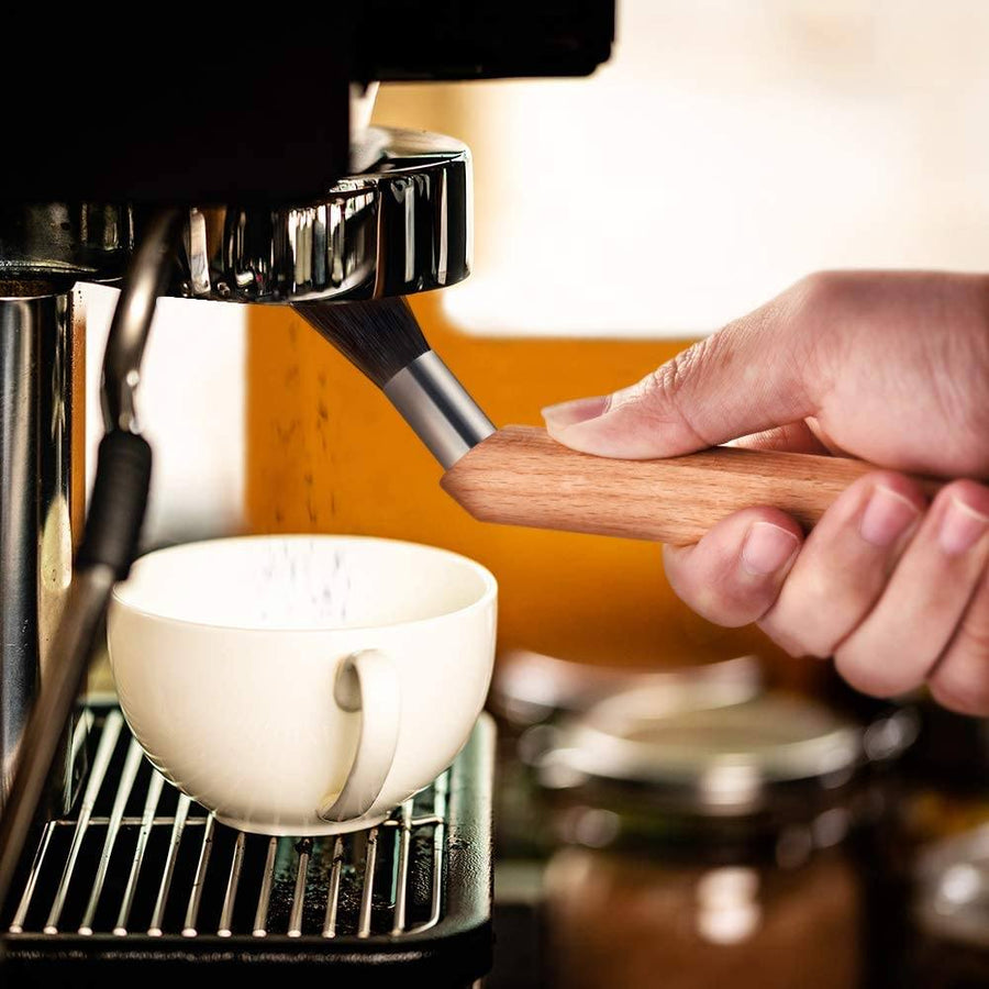 Soulhand Professional Espresso Cleaning Brush Wood Color - soulhand