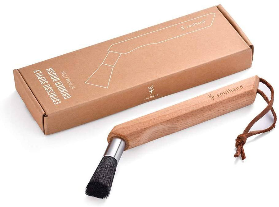 Soulhand Professional Espresso Cleaning Brush Wood Color - soulhand