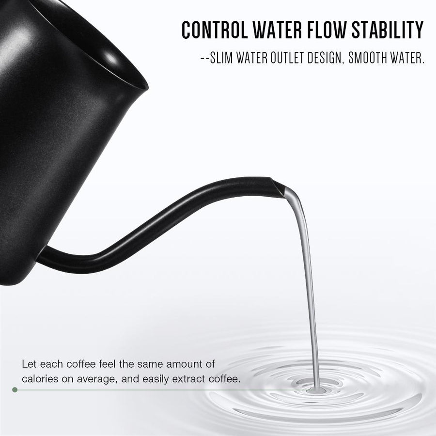 Wholesale Black Gooseneck Pour Over Drip Pot 350ml 600ml Office