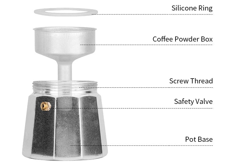 Soulhand Stovetop Espresso Maker 12 Cups Coffee Maker Moka Pot for Classic Italian