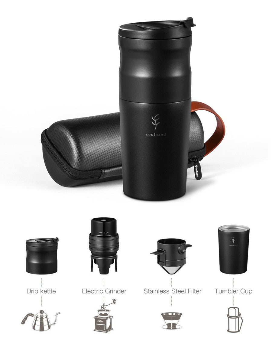 Soulhand All-In-One Portable Coffee Grinder Set, Manual Coffee Grinder –  soulhand